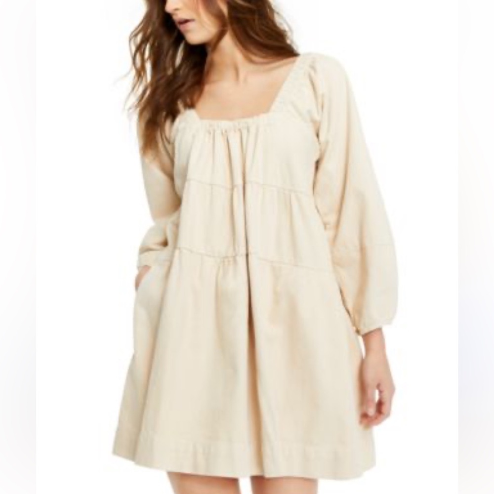 Free People “Blue Jean” Babydoll Mini Dress size XS